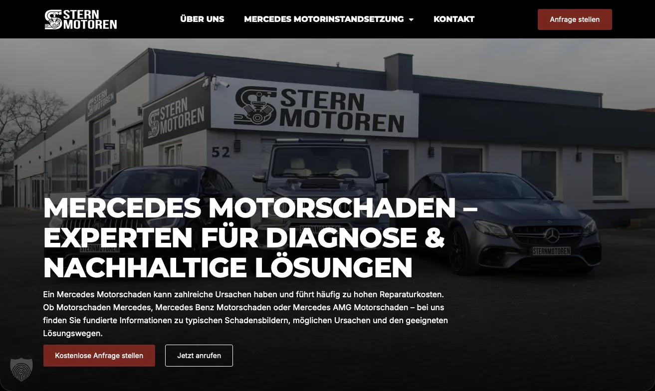 Website-Projekt für Sternmotoren