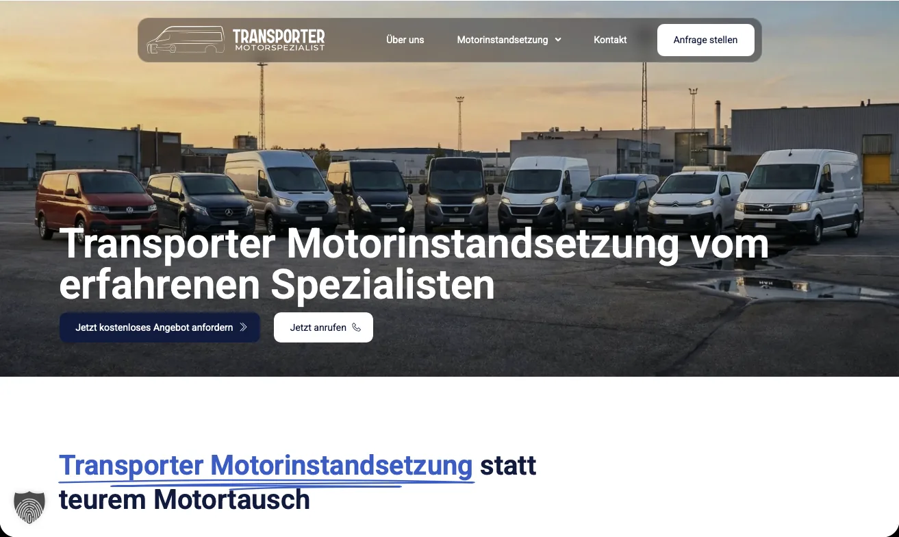Startseite von Transporter Motorspezialist