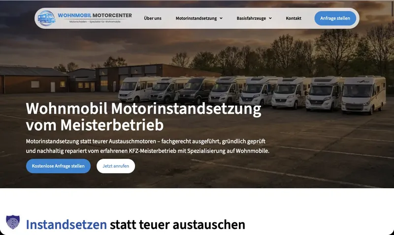Startseite von Wohnmobil Motorcenter